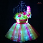 One-Shoulder Rose LED Skirt