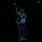 DMX 512 controlled fiber optic Michael Jackson