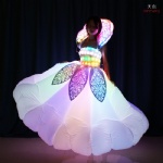 Custom LED inflatable dress for party with laser