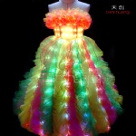 Tron Dance LED long dress