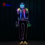 LED& Fiber optic Cool street dance performance costumes