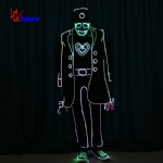 Talent show protagonist fiber optic light suit