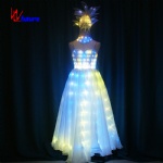 Full color LED white dress