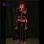 Fiber optic jumpsuit with hat