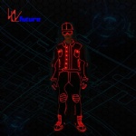 LED& Fiber Light Hip-hop boys Cool performance costumes