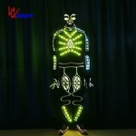 LED& Fiber Optic colorful men's dance costumes