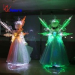 Full color luminous fantasy snow fairy winter dress