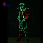Glitzy fiber optic ninja costume