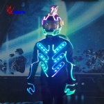 Fiber optic creative color motorcycle clothing