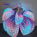 Big show opening dance luminous petal dress performance costume