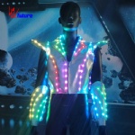 幻彩发光led银色马甲