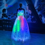 LED luminous dream gauze dress