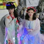 LED发光女款中国汉服