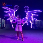led shaped gear light wing back frame