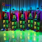 LED optical fiber fashion luminous dance clothing