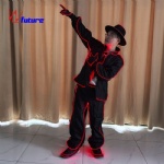 Fiber-optic glow dance suit