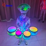 LED lighting costume parade drum set
