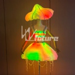 Led-lit glowing jellyfish dress