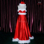 White LED Light Red Chirstmas Dress